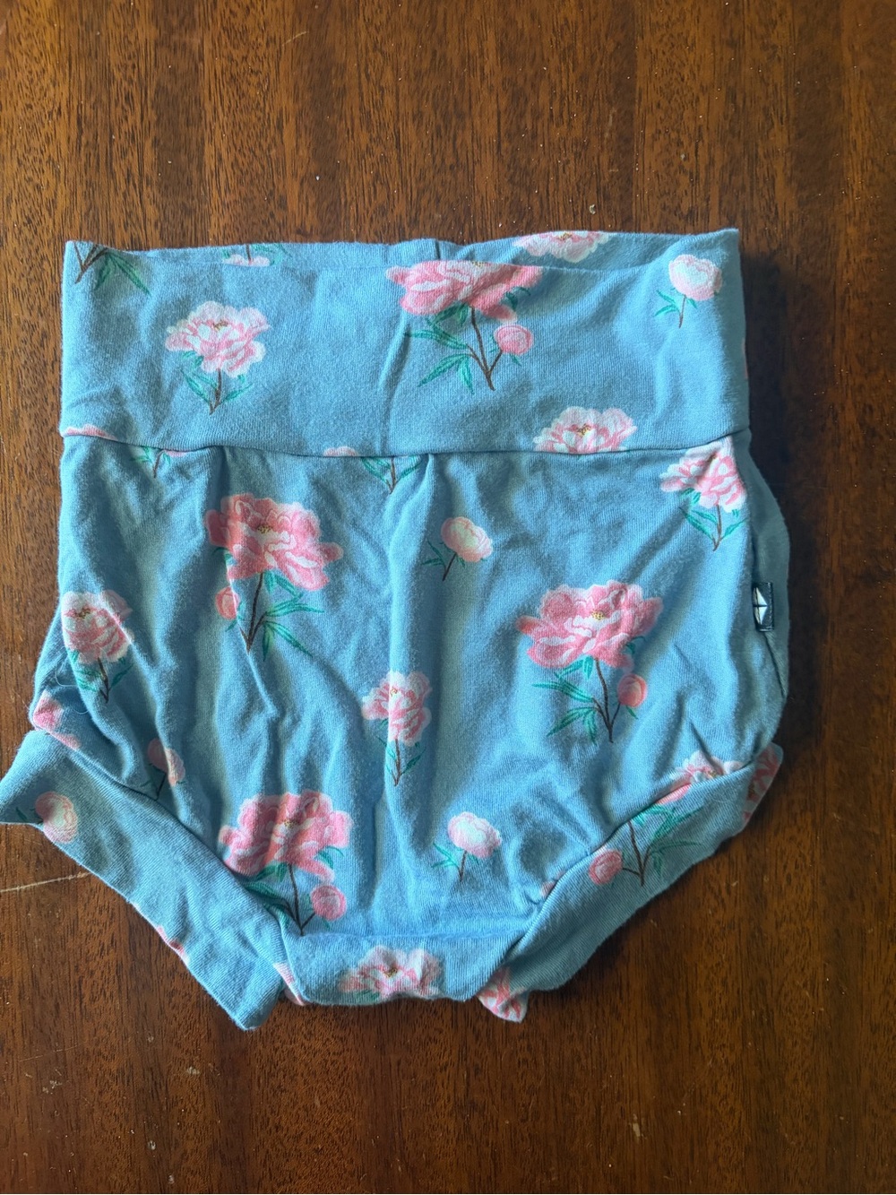 Kyte BABY Blue Floral Baby Bloomers - Pink Flower Print